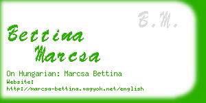 bettina marcsa business card